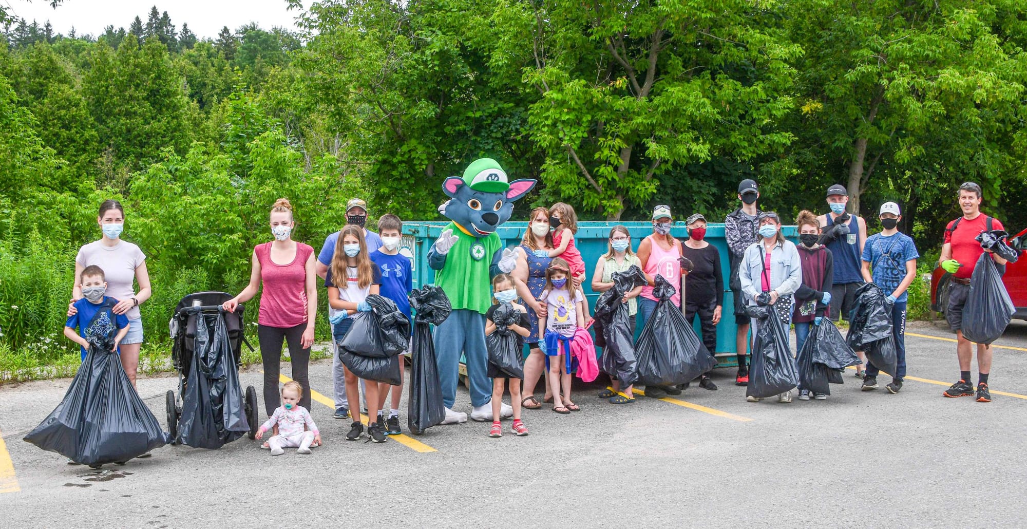 Volunteers came out to lend a hand for the community clean-up event on July 24