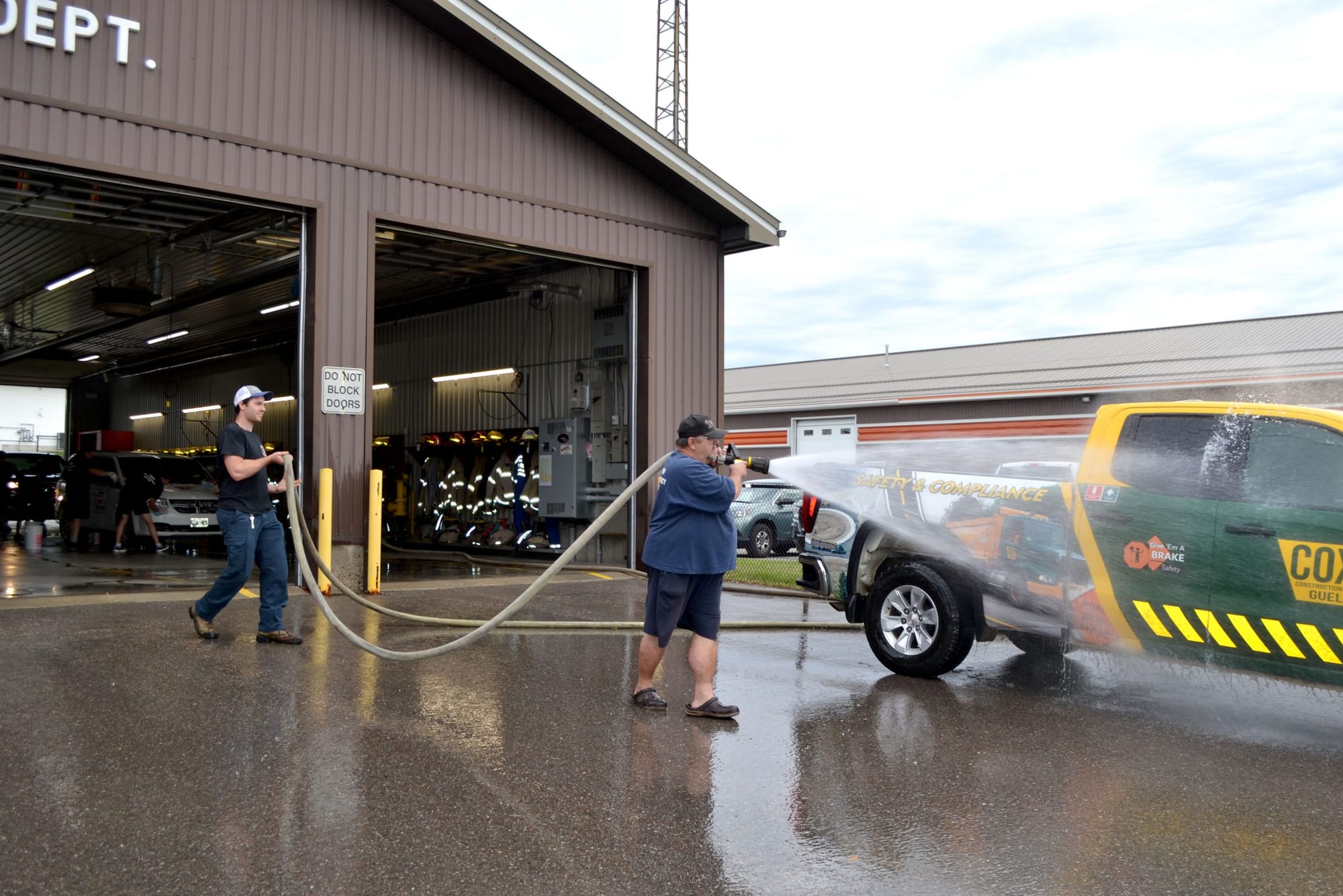 Erin Firefighters Association charity car wash a success