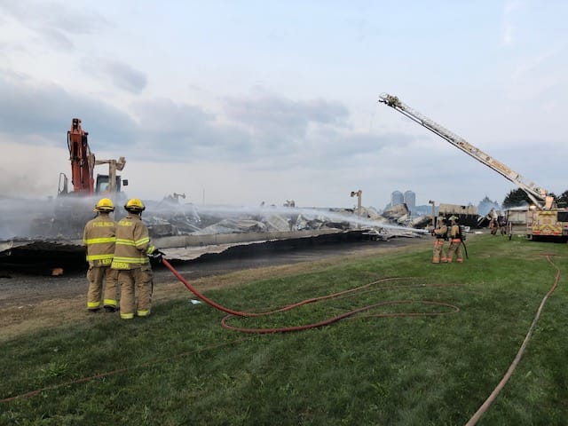 Fire destroys barn in Puslinch, estimated $1.1 million in damage