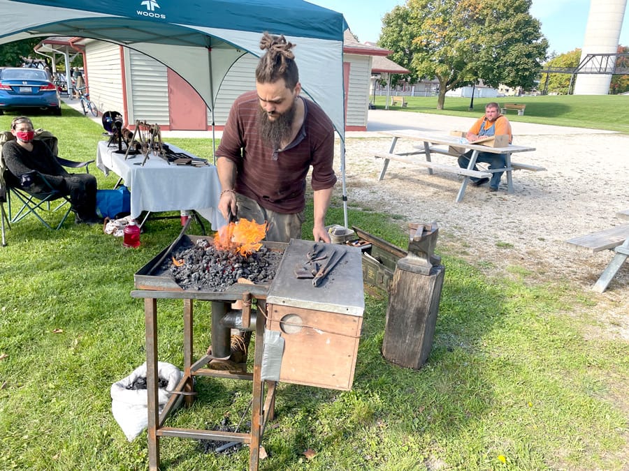 Blacksmith demonstrations part of Culture Days in Minto