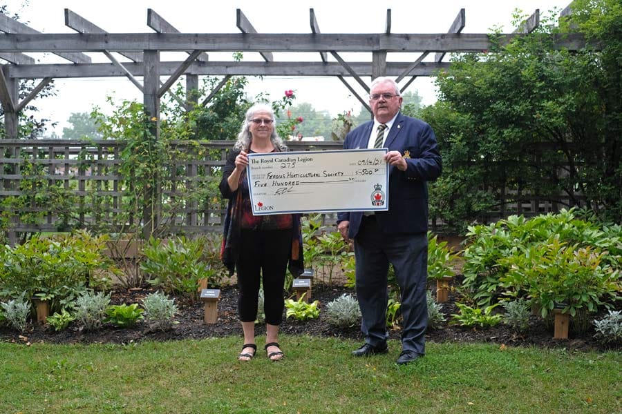Fergus Legion shows appreciation to Fergus and District Horticultural Society