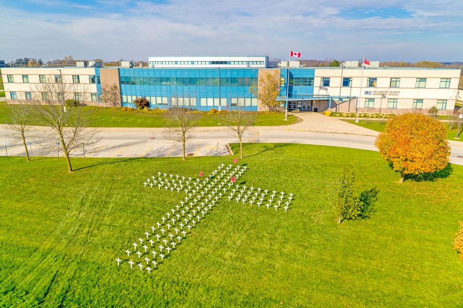 WHHS teacher and students create Remembrance display