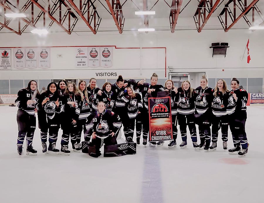 Undefeated Grand River Mustangs U18 ‘B’ win gold at Remembrance Day Classic