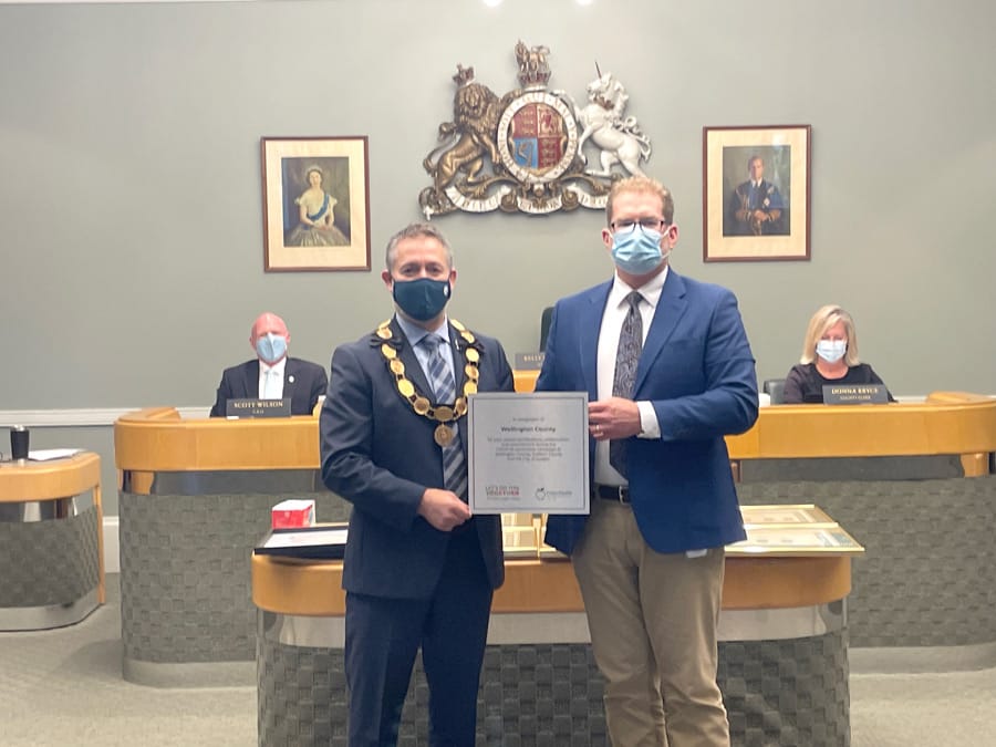 County receives recognition from public health