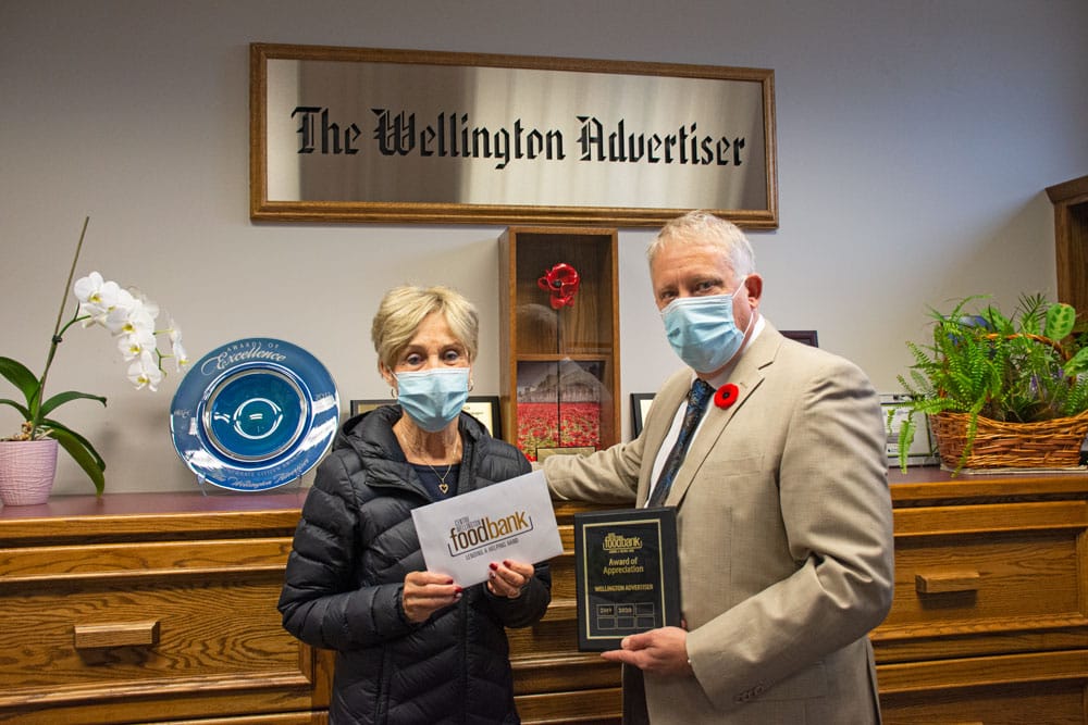 Advertiser recognized by Centre Wellington Food Bank