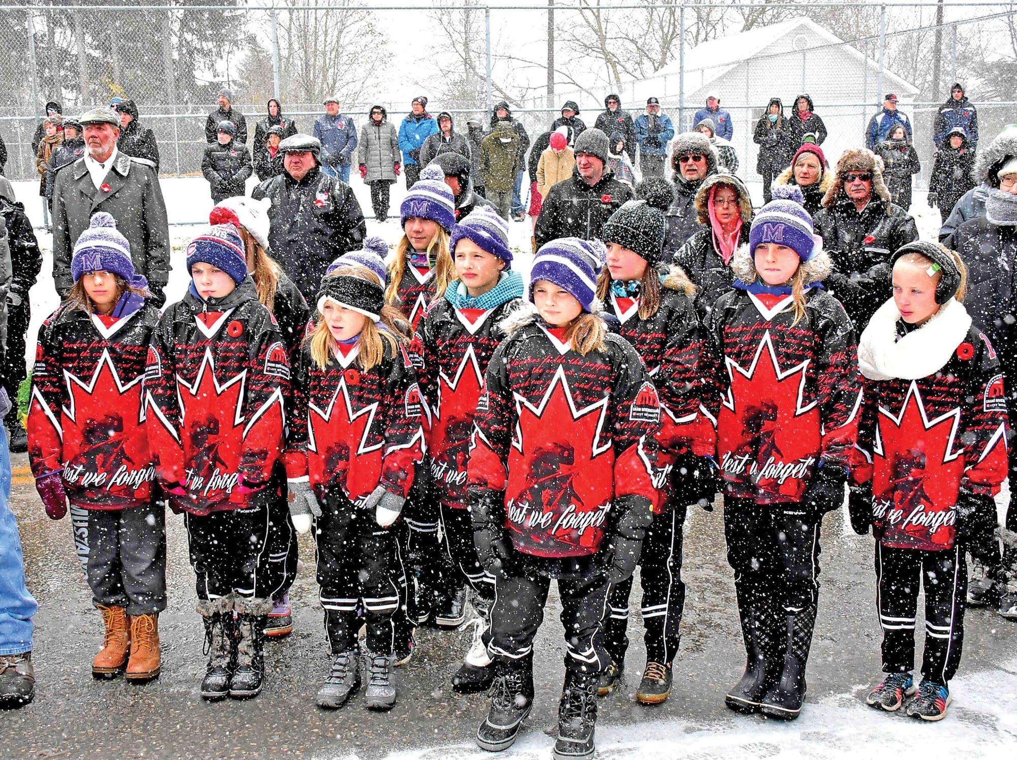 Grand River Mustangs hitting the ice in Remembrance Day Classic