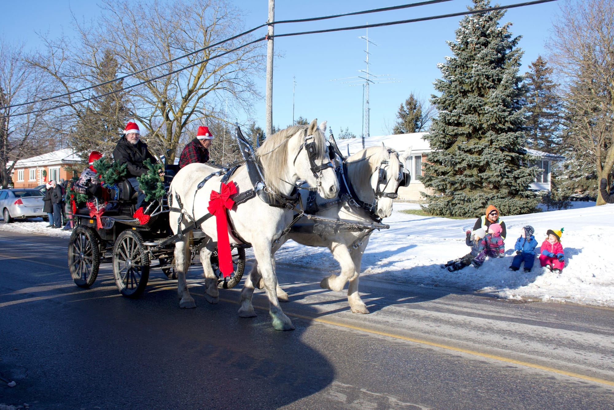 Santa arrived in Alma for a Candy Cane Christmas