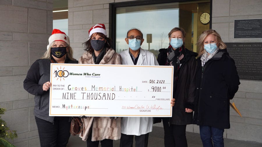 100 Women Who Care Centre Wellington donate $9,000 to Groves Memorial Community Hospital