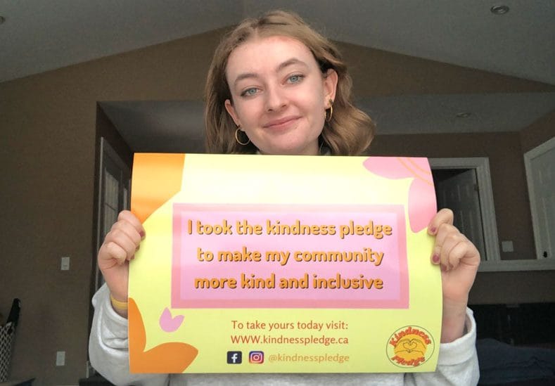 High school student asks adults to take the kindness pledge