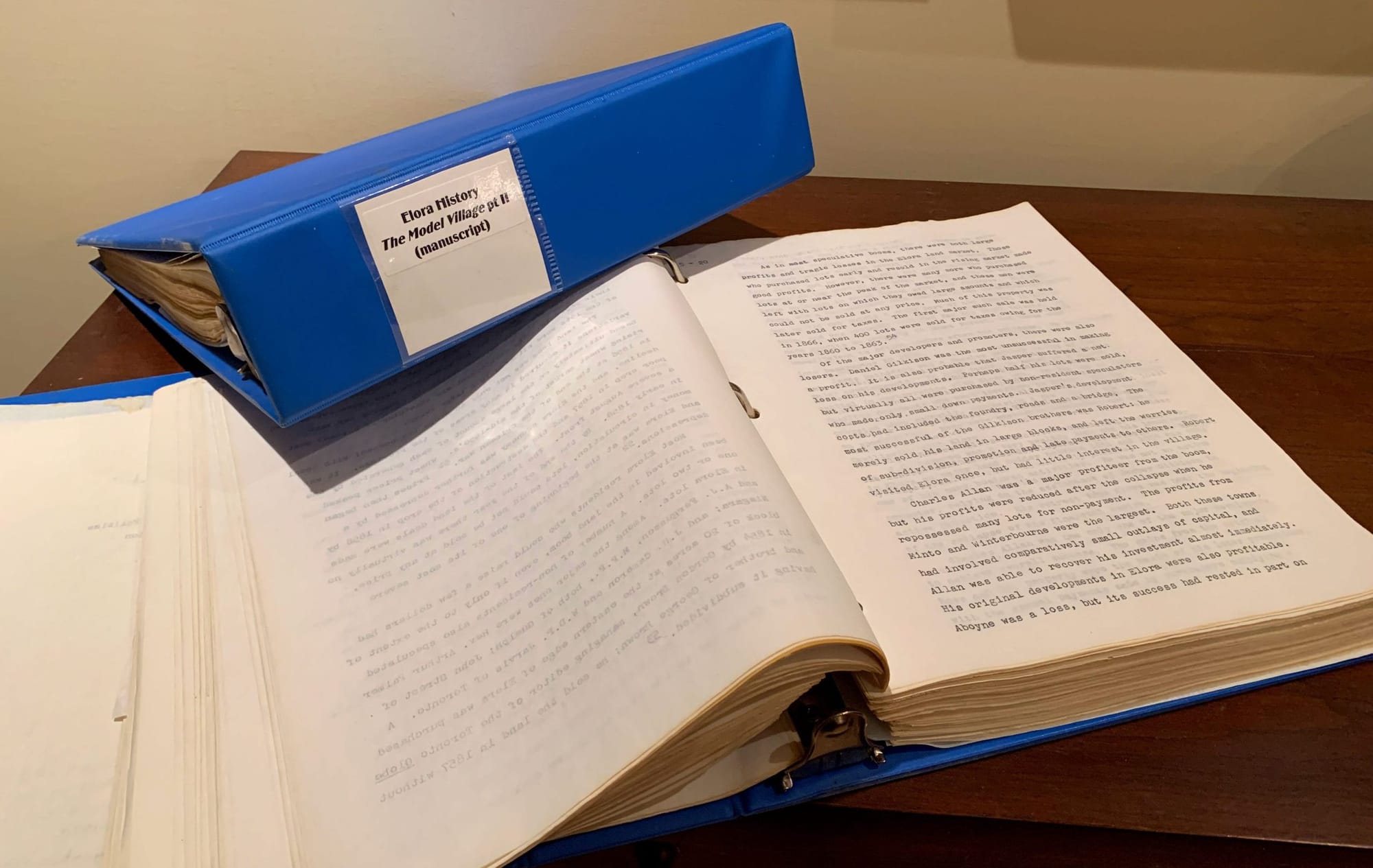 Manuscript on Elora’s history carries on legacy of late historian Stephen Thorning