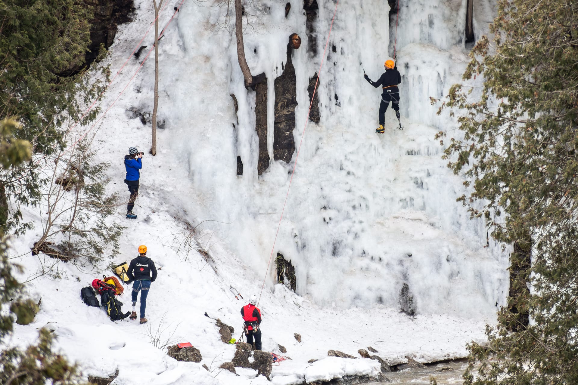 'The stoke was pretty high': adaptive ice climbing in the Elora Gorge