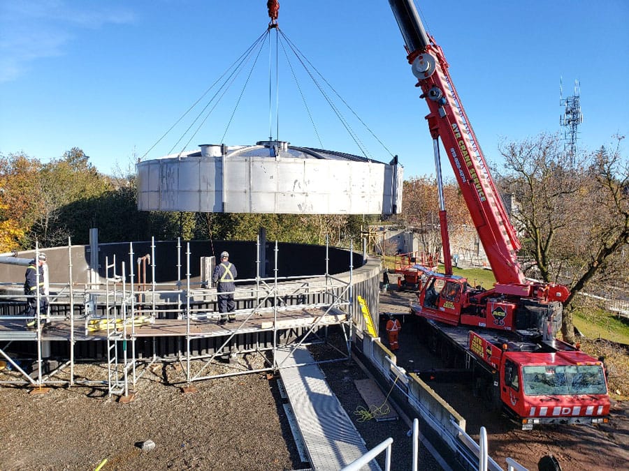 Fergus wastewater treatment plant gets new roof