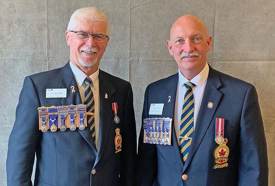 Longtime Legion members elected to helm of provincial command