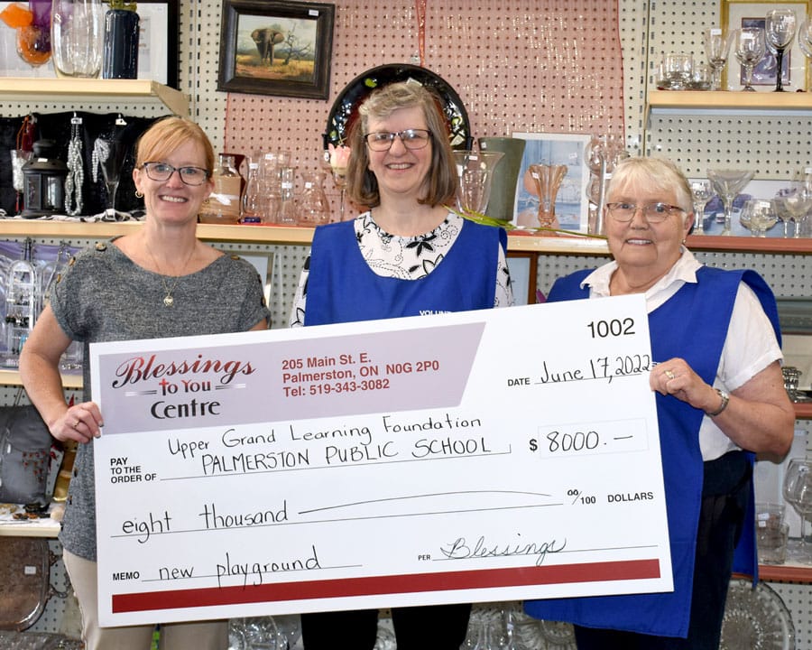 Blessings Thrift and Gift donates to Palmerston Public School playground