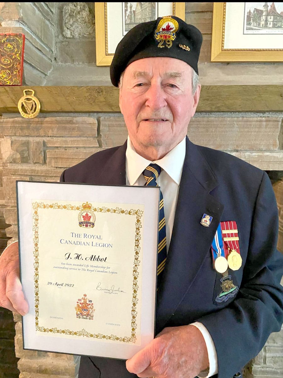 Jim Abbott made life member of Palmerston Legion Branch 409 for "outstanding service"