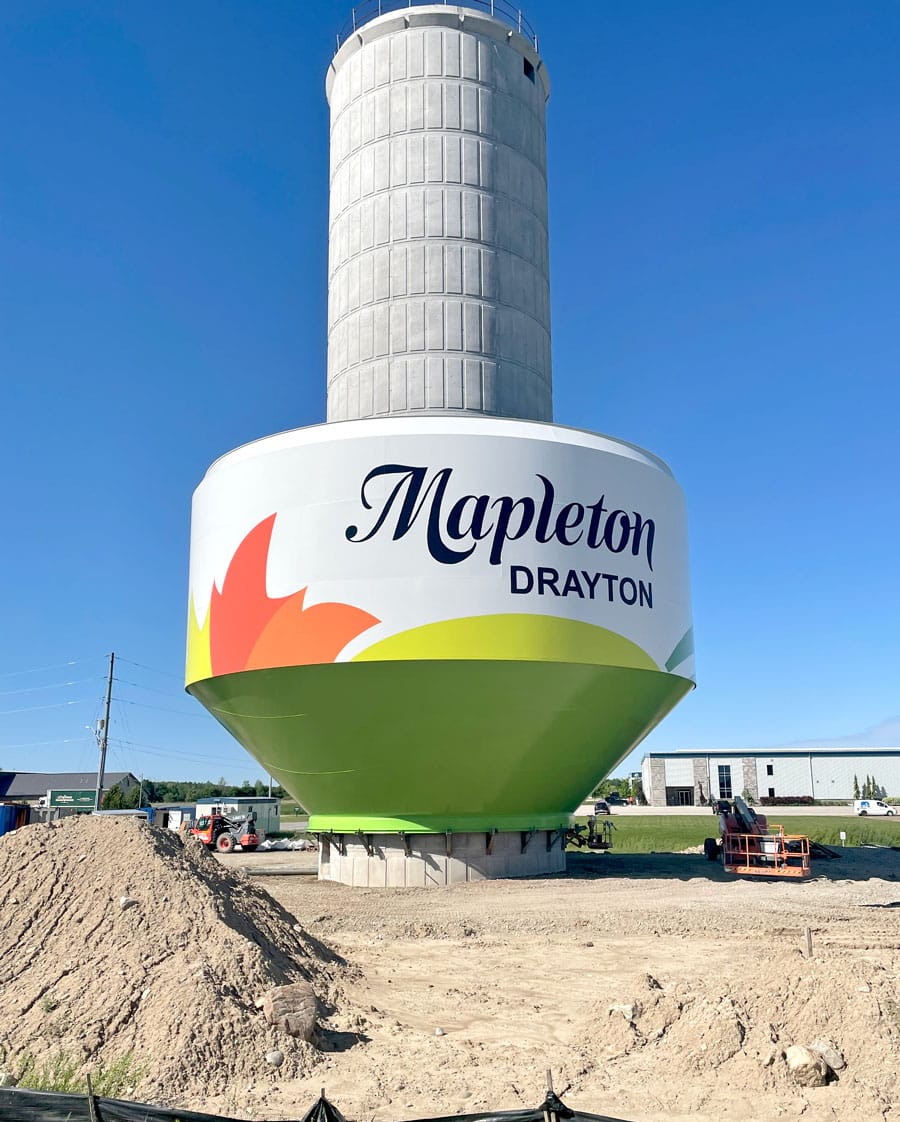 Drayton water tower tank elevation set for June 30