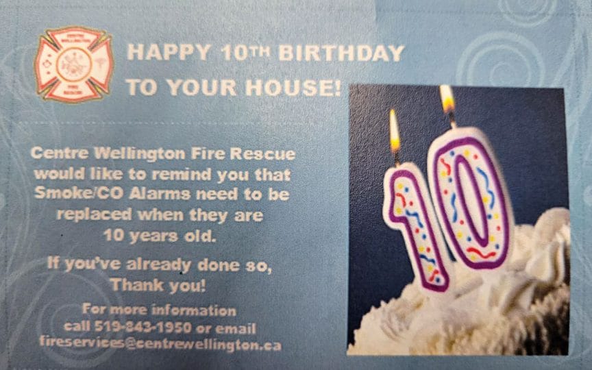 Happy 10th birthday house – now check your smoke alarms, CO detectors