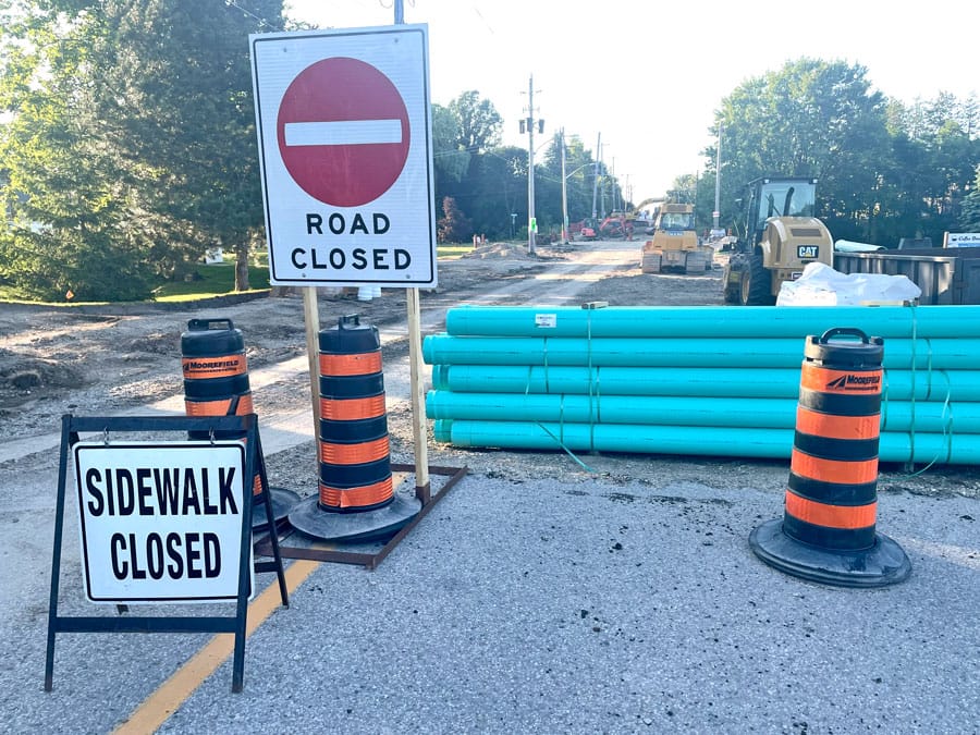 Reconstruction of Whites Road expected to continue to end of October