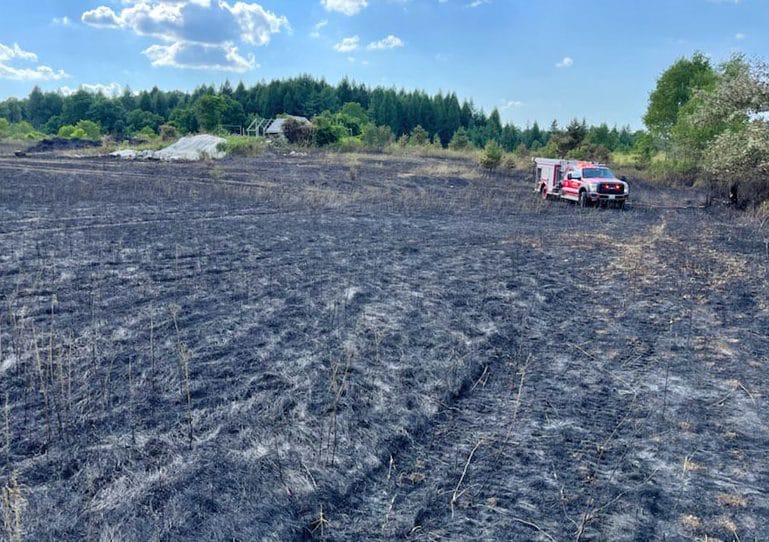 Another grass fire in Puslinch - but no burn ban yet