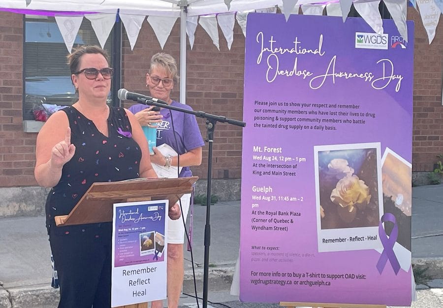 Stop the Stigma message of overdose awareness event