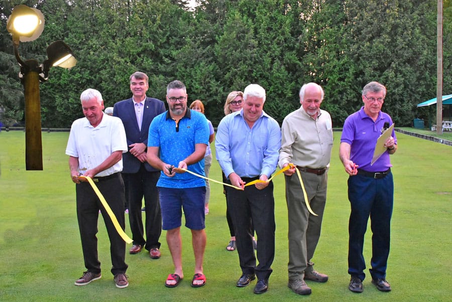 Lawn bowling club gets new lighting