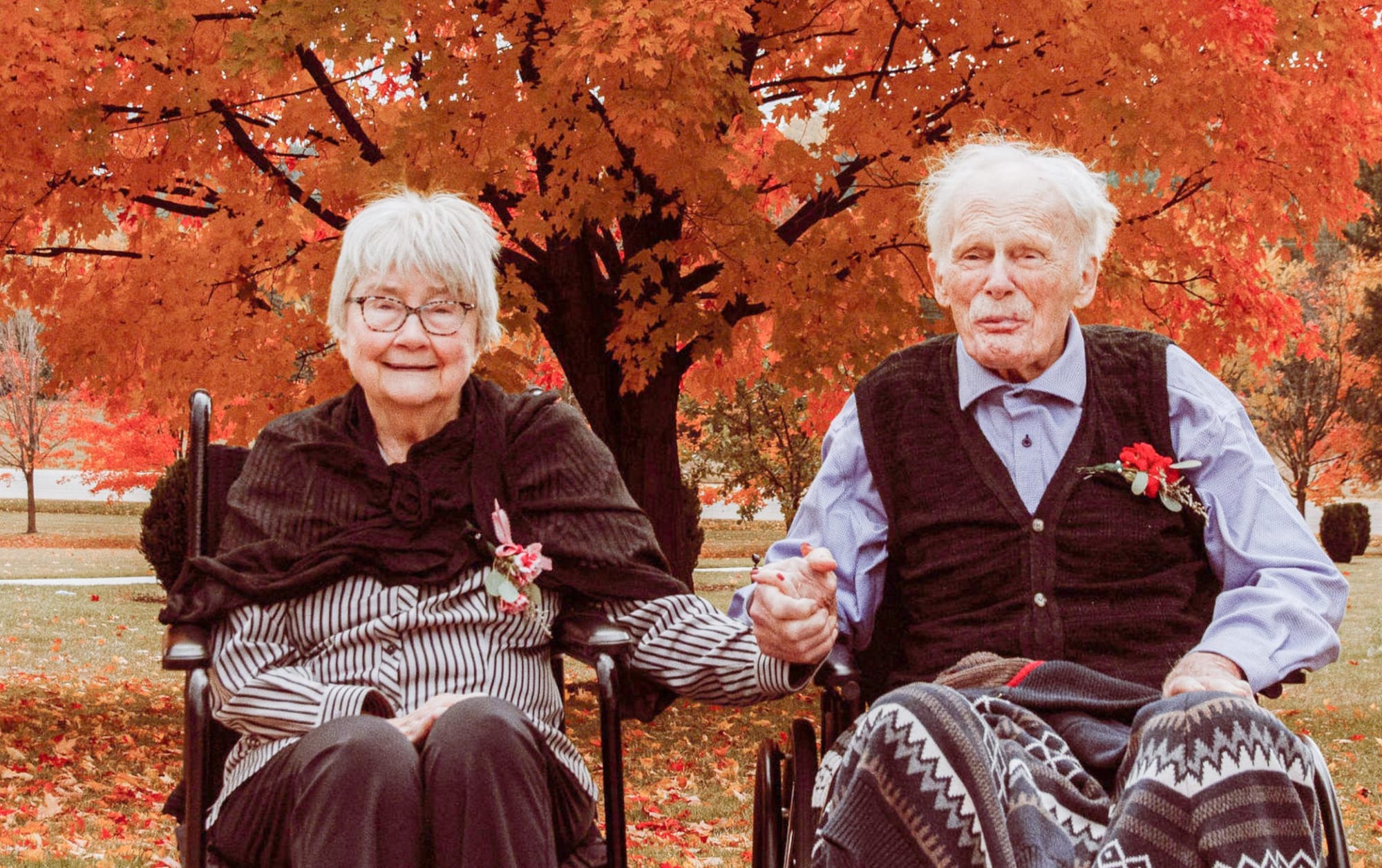 Marriage for couple in their 90s stands the test of time