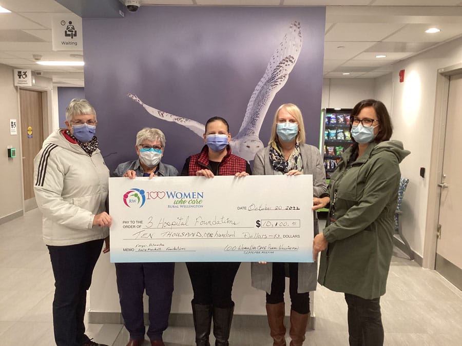 100 Women Who Care-Rural Wellington supported three local hospital foundations