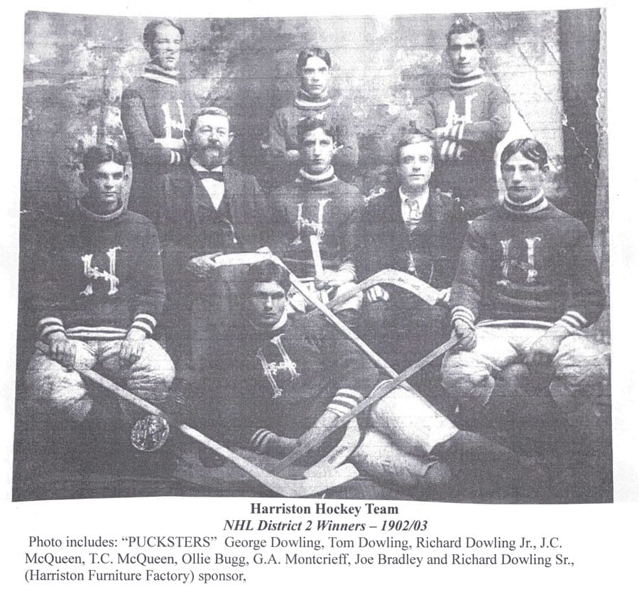 Historic Harriston hockey team credited with power play origin
