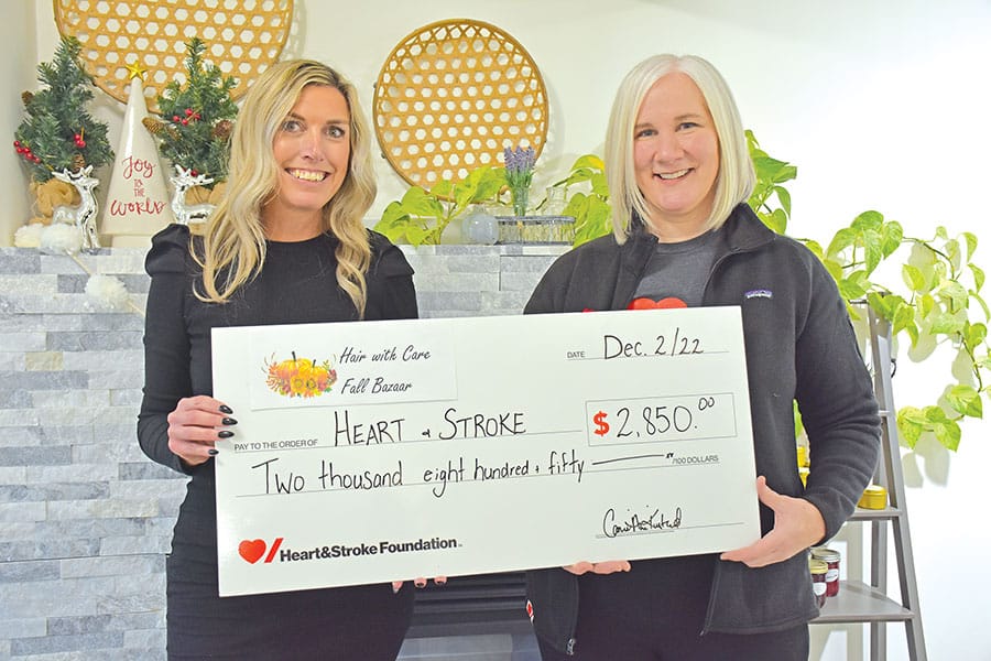Hair With Care fundraiser supported Heart and Stroke Foundation
