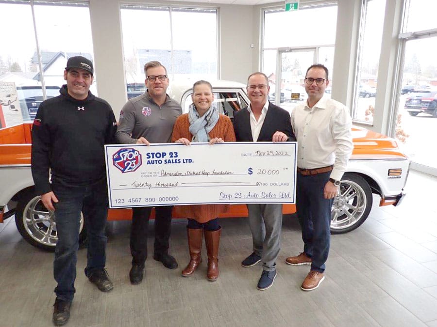 Stop 23 honours donation pledge to Palmerston and District Hospital Foundation