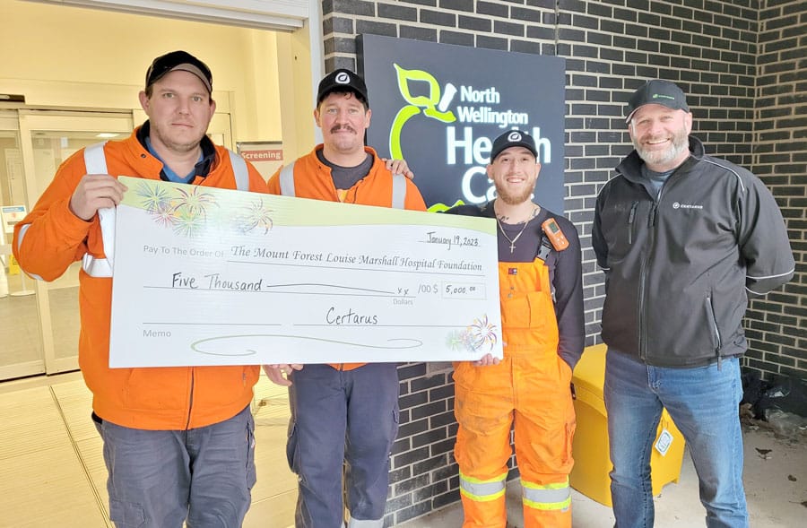Louise Marshall Hospital Foundation receives gift from Certarus Ltd.