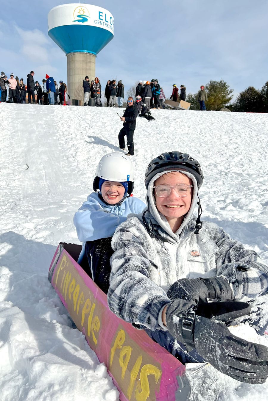 Students were learning the slopes at St. Mary's Catholic School