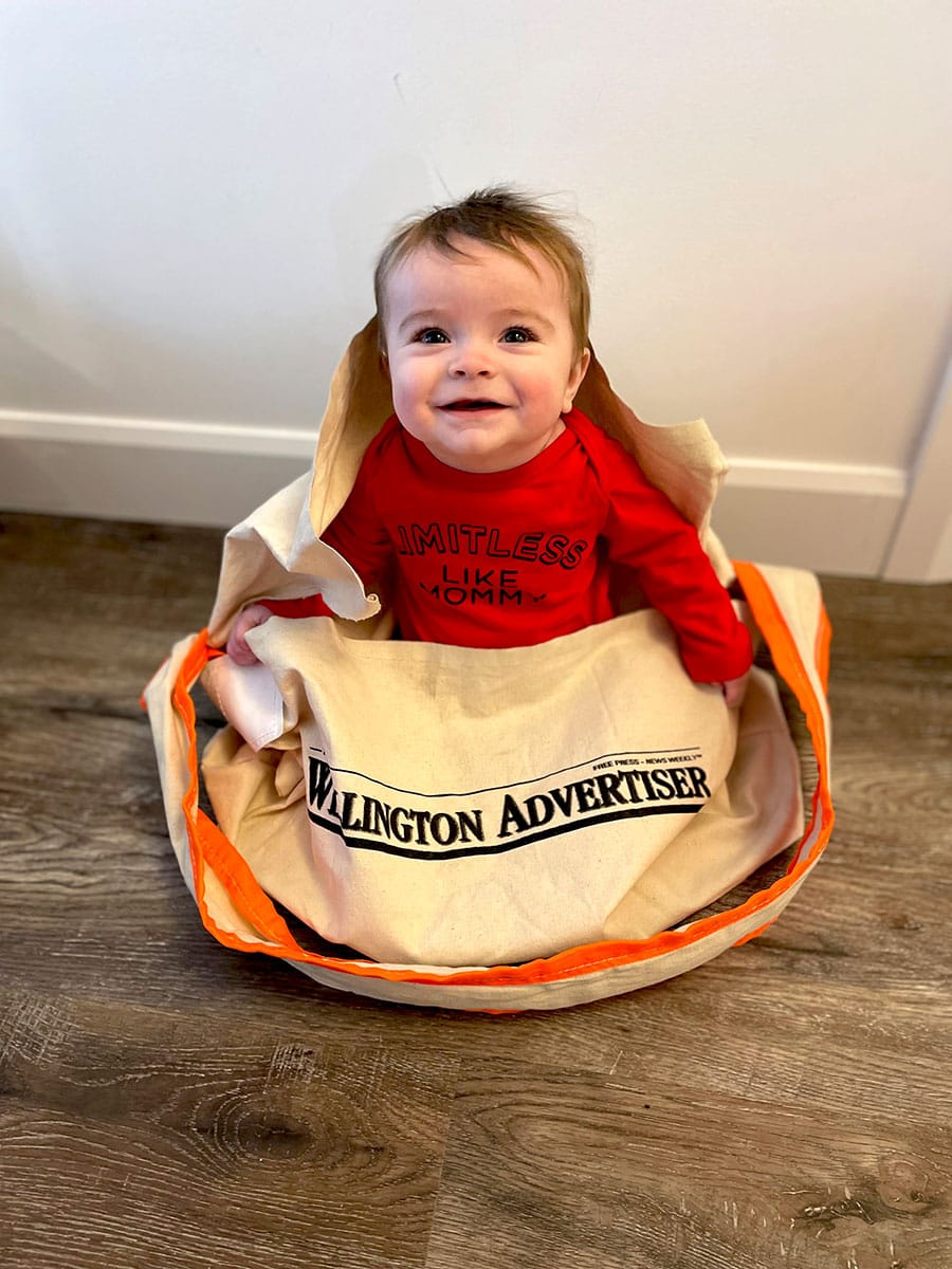 Newspaper delivery with a smile