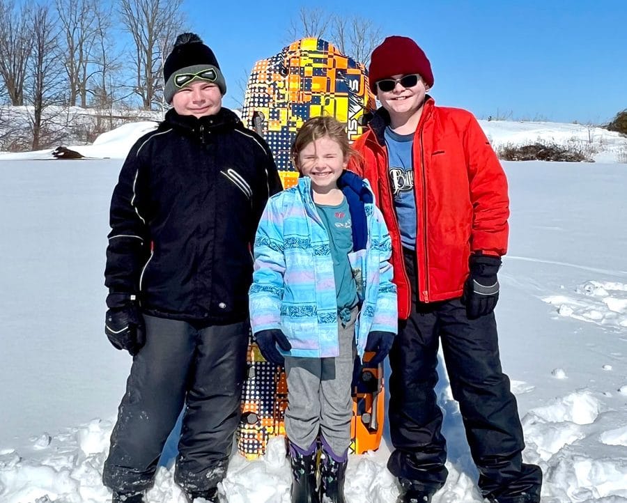 Snowfall equals fun for local youth