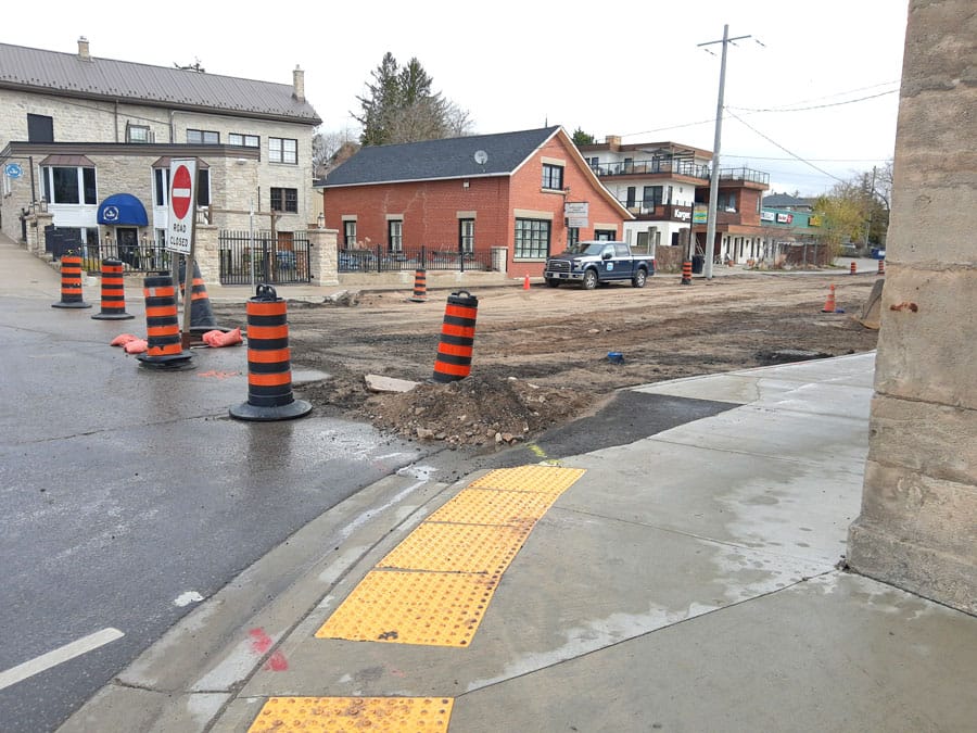 East Mill Street under construction