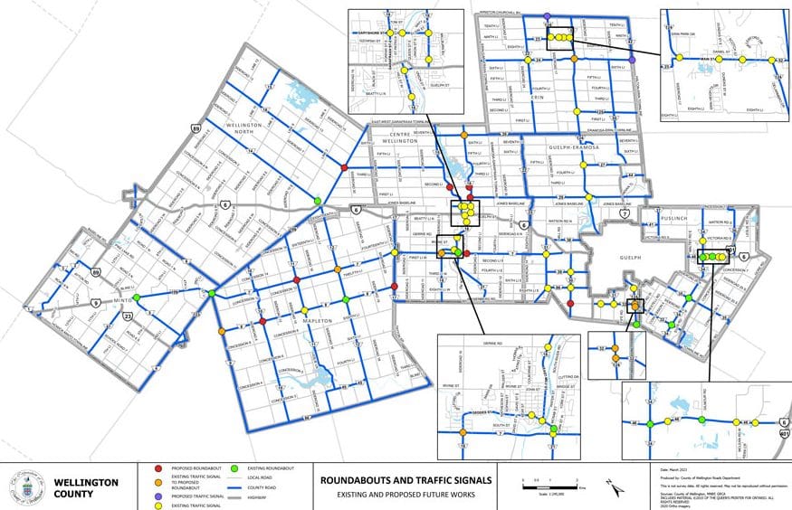 Intersection improvement report projects 16 new roundabouts in county