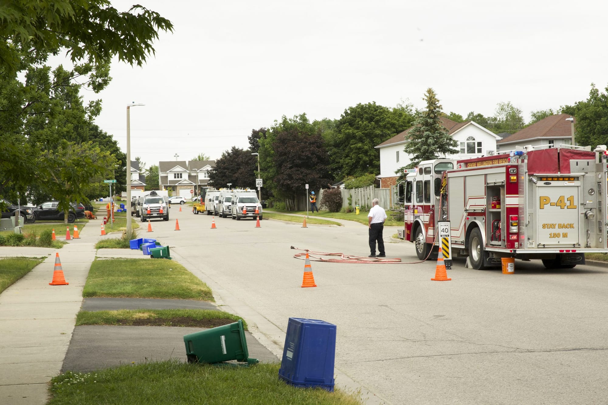 Gas leak leaves 30 homes in south Fergus without service