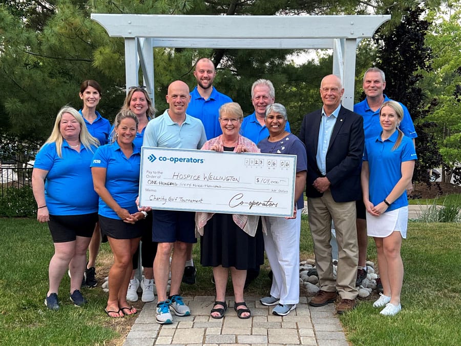 Co-operators raise $169,000 for Hospice Wellington