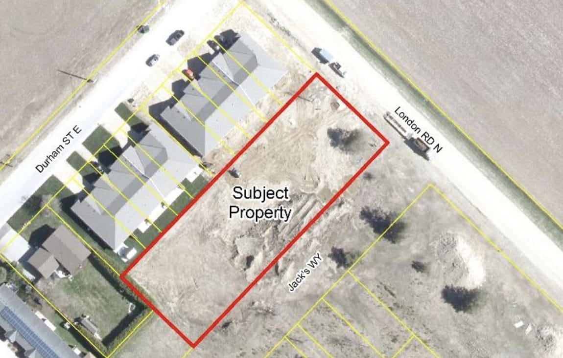 Townhouse block proposed along Jack's Way in Mount Forest