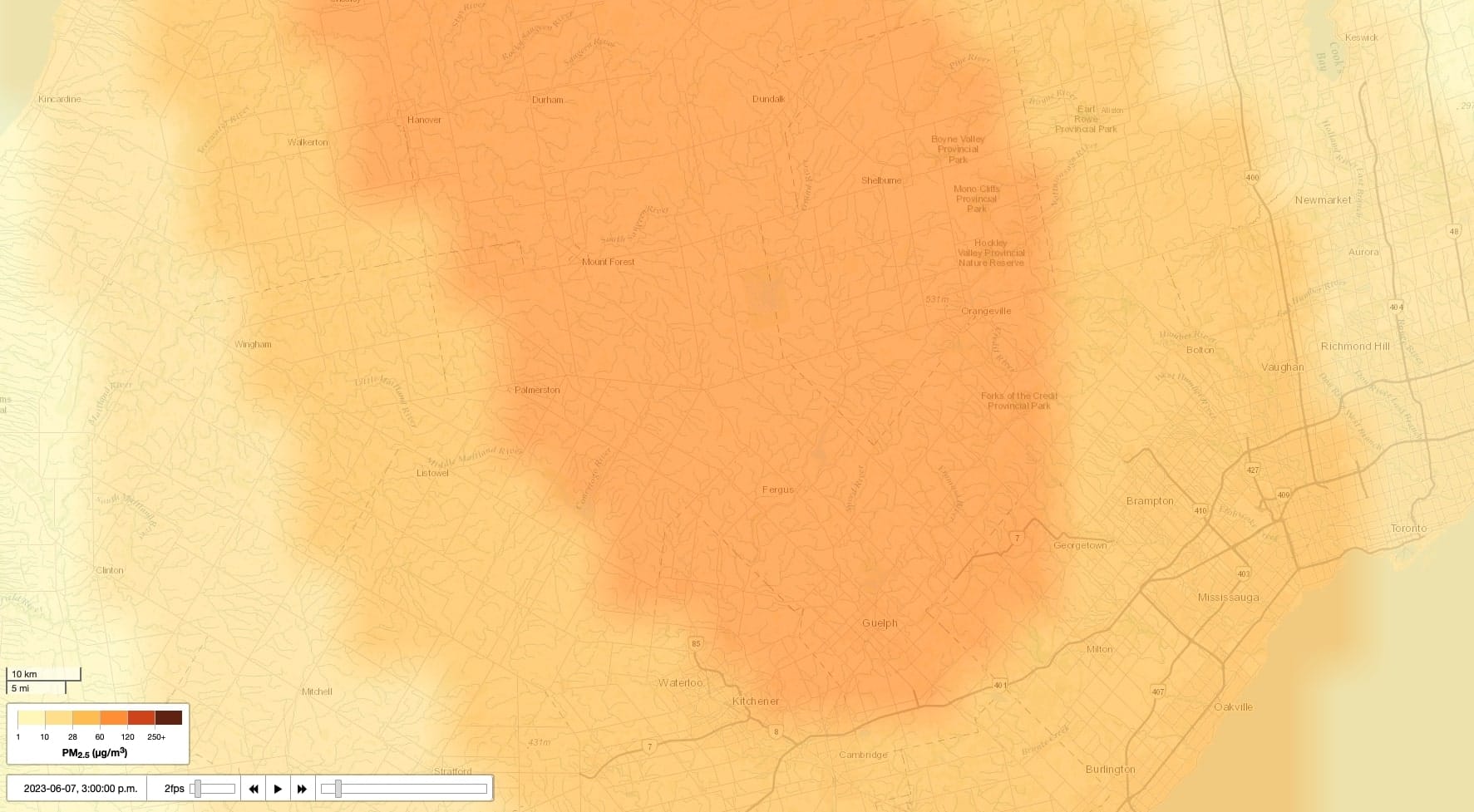 Environment Canada issues air quality alert for Wellington County