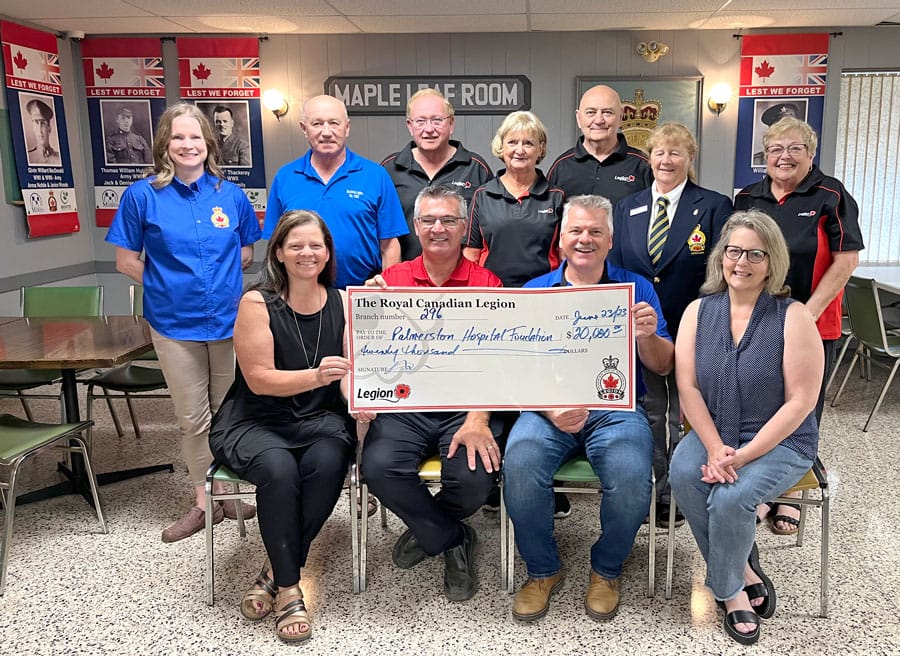 Harriston Legion donates to MRI campaign