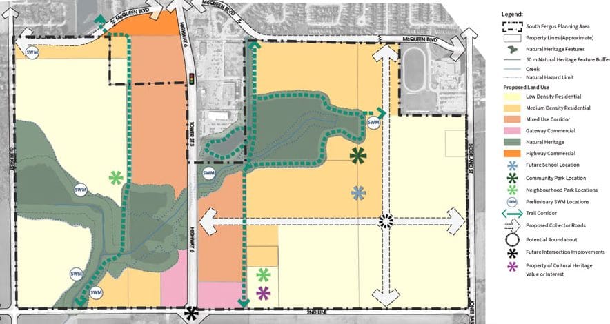 Council approves updated version of Fergus South Secondary Plan