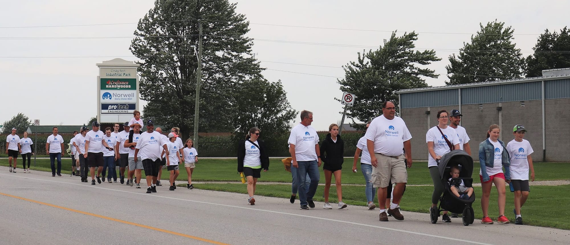 Norwell Dairy employees walk to fight cancer