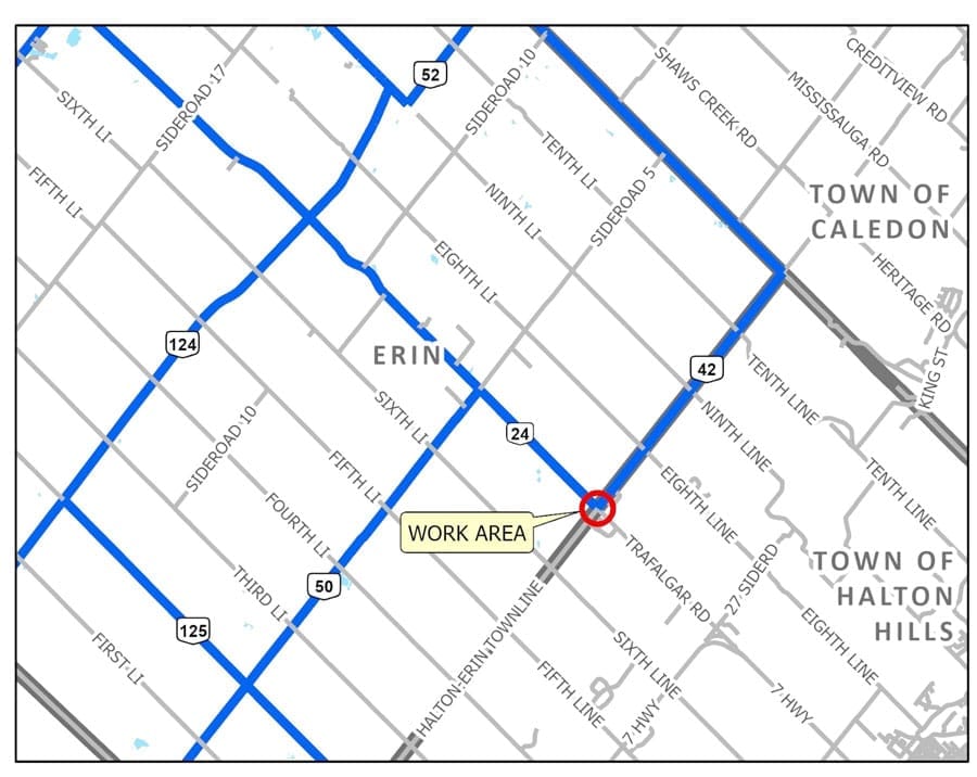 Balinafad area road work expected to cause traffic delays