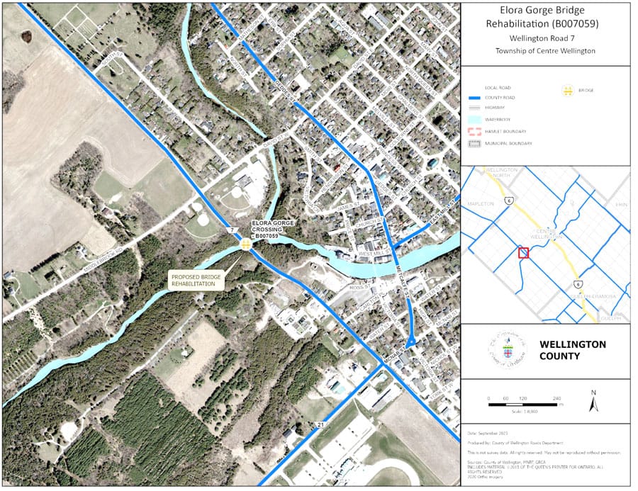 Bridge rehabilitation on Elora Gorge Bridge set to begin Oct. 16
