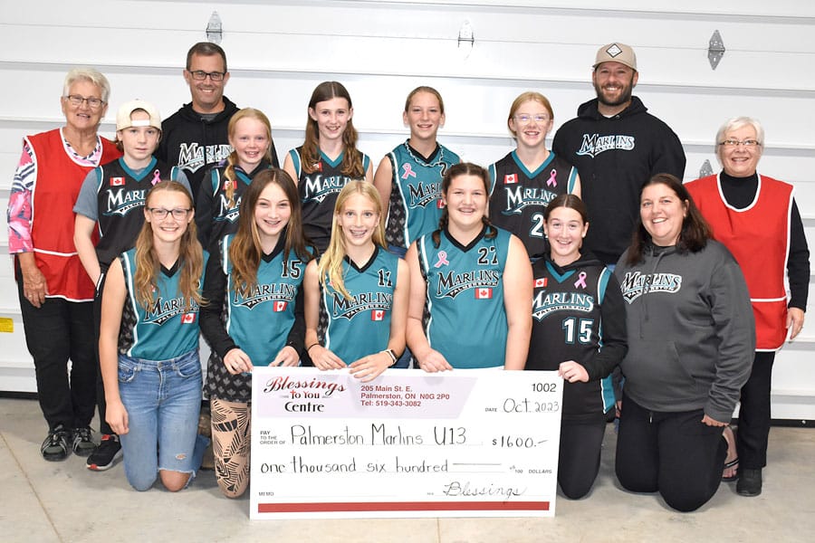 Marlins receive support from Blessings To You Centre