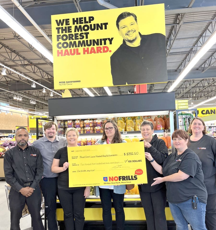 Peter’s No Frills boosts Louise Marshall Hospital Foundation with $5,300 gift