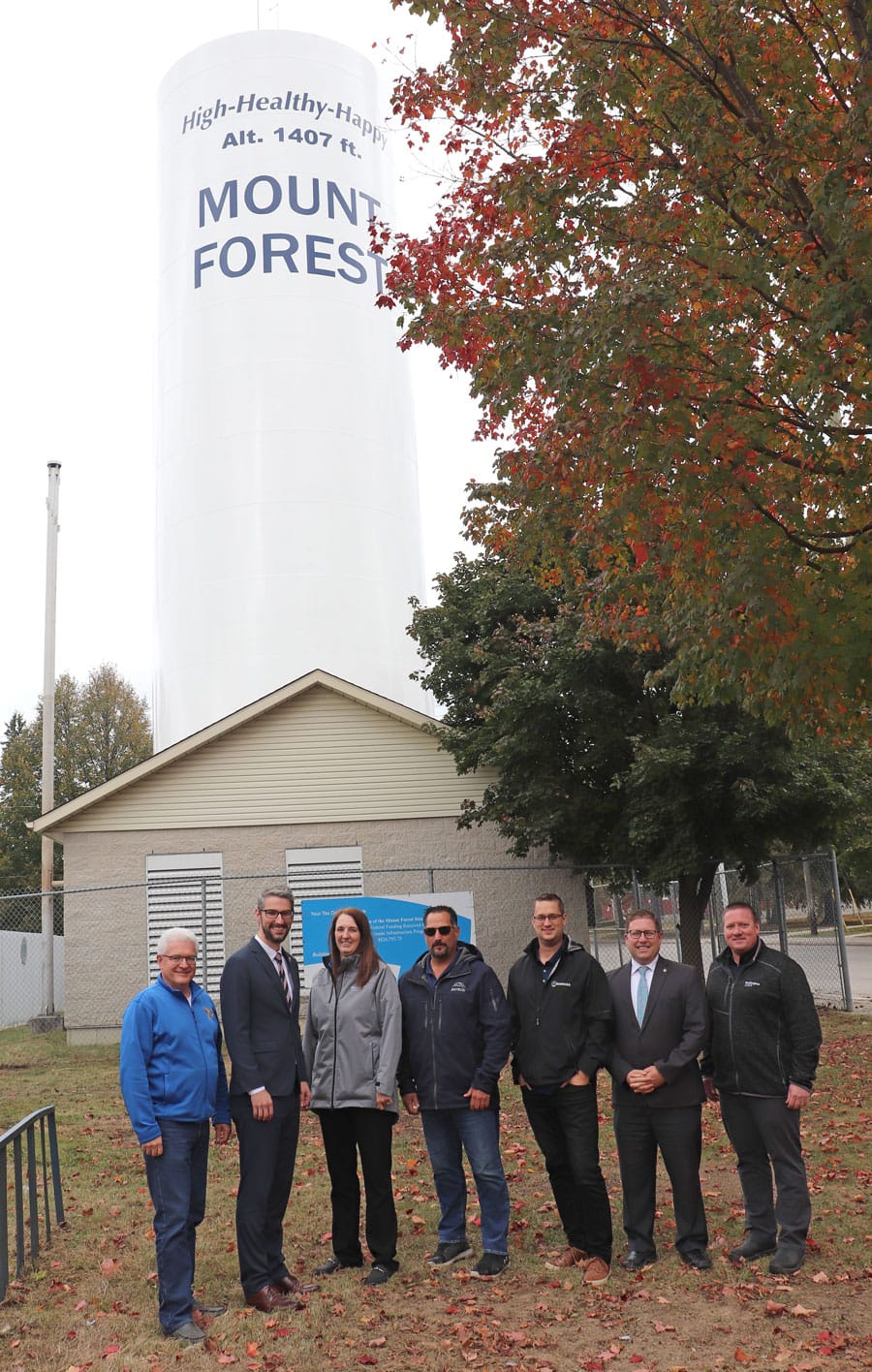 Water tower refurbishment celebrated in Mount Forest
