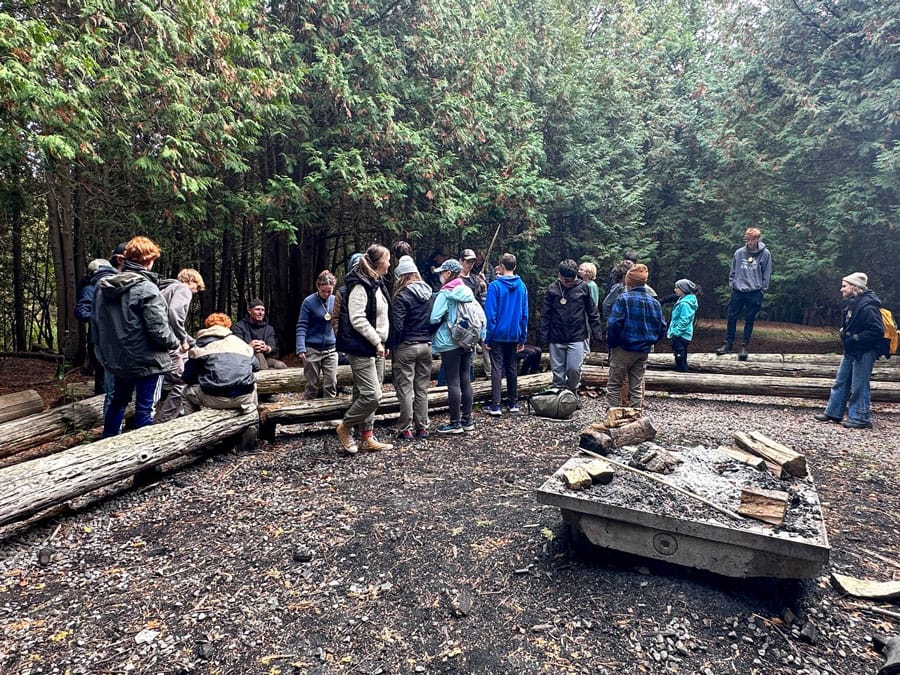 Students from GCVI participate  in wilderness survival course