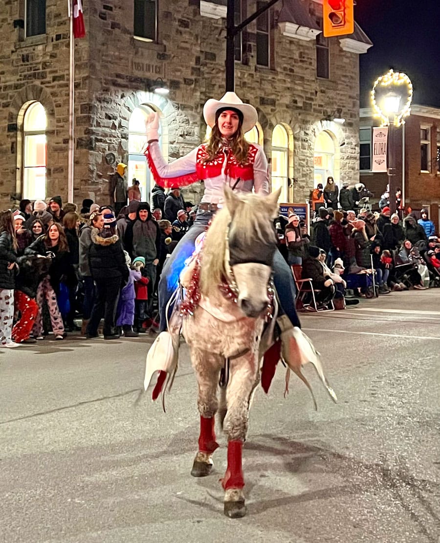 Elora’s Santa Claus parade raises over $200 for food bank
